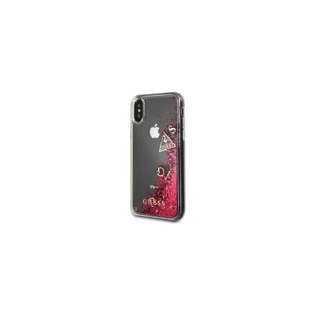 HARD CASE GLITTER GUESS IPHONE X RED
