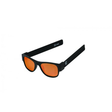 CLACK BLACk/BLACK POLARIZED – ORANGE MIRROR LENS CAT.3 UV400 Polarizzate antiriflesso effetto pecchio  Protezione raggi UV-A e U
