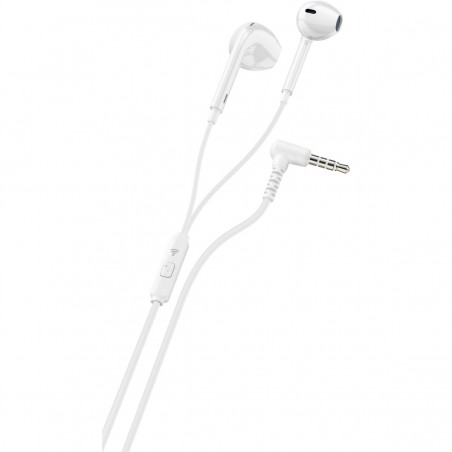 auricolare vivaoce stereo bianco