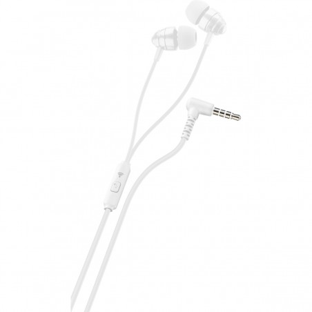 auricolare vivaoce stereo bianco