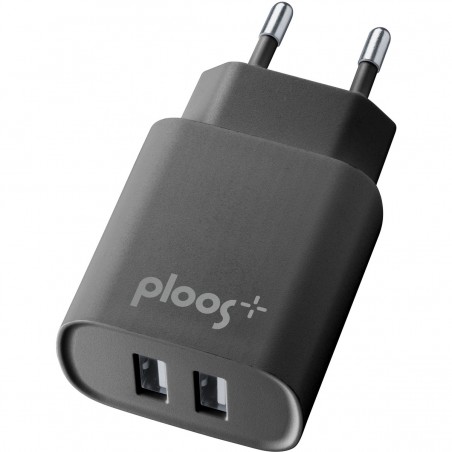 caricabatteria 10w doppia usb nero