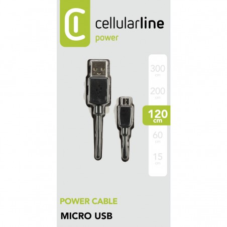 cavo dati usb / microusb 115cm nero