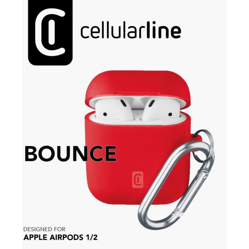 custodia bounce airpods 1 & 2 rosso