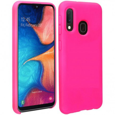 cover in silicone per samsung a20s pink