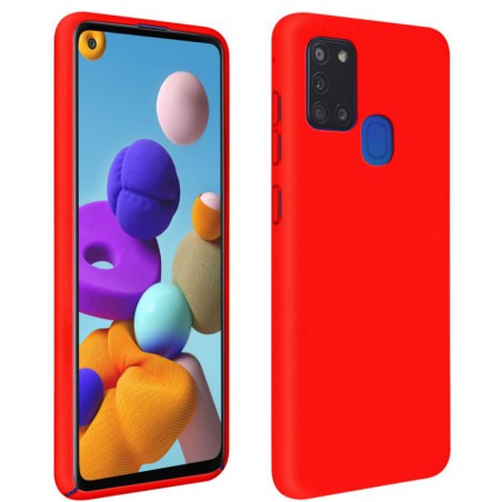 cover in silicone per samsung a21s rossa