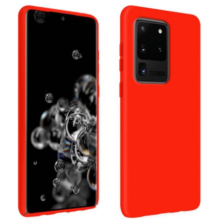cover in silicone per samsung s20 ultra rossa