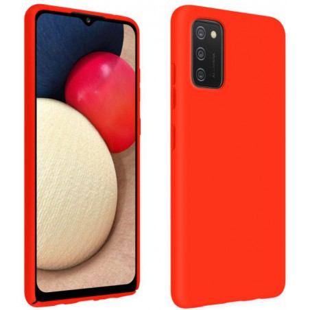 cover in silicone per samsung a02s rossa