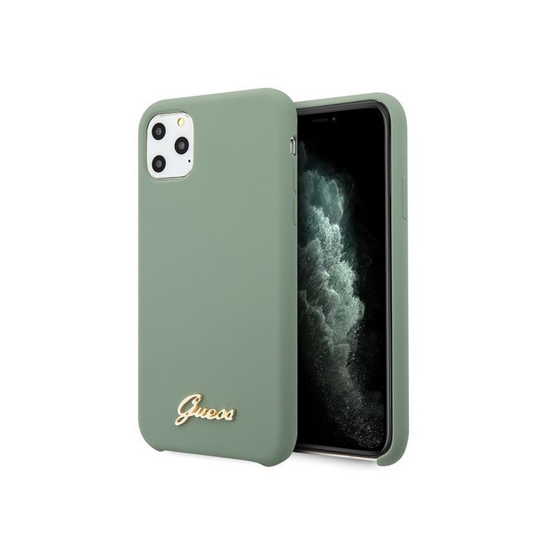 cover guess iphone 11 pro max silicone green