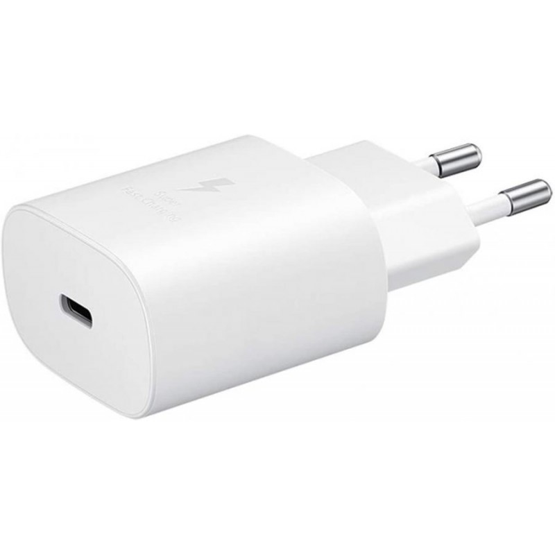 CARICABATTERIE ORIGINALE SAMSUNG USB-C 25 Watt BIANCO IN CONFEZIONE BLISTER