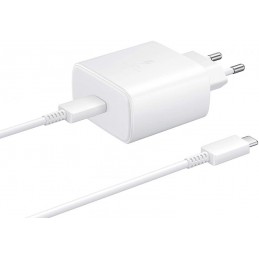CARICABATTERIE ORIGINALE SAMSUNG USB-C 45 Watt COMPLETO DI CATO USBC/USBC CONFEZIONE BLISTER