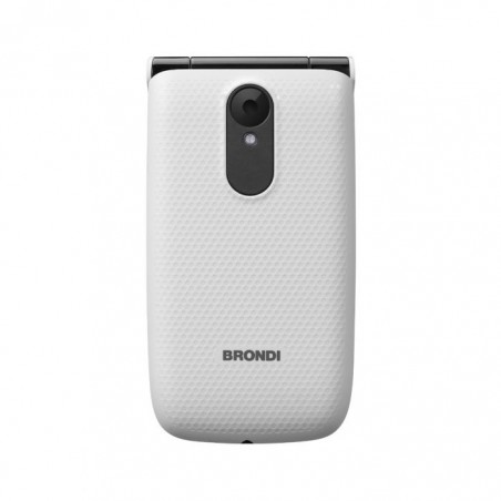 cellulare clamshell brondi dual sim bianco