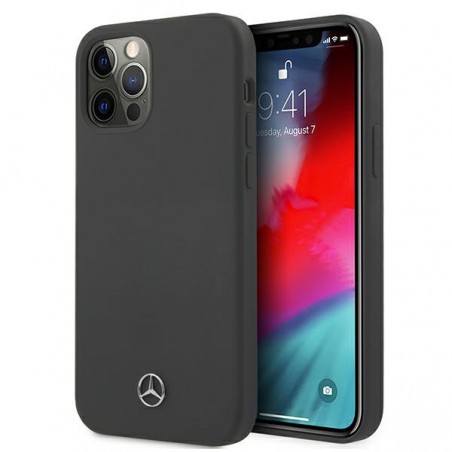 COVER SILICONE MERCEDES BENZ IPHONE 12 / 12 PRO SPACE GREY