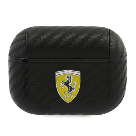 COVER FERRARI PER AIRPODS PROEFFETTO CARBONIO NERA