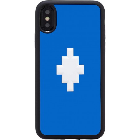 cover marcelo burlon iphone x/xs 3d crossblue