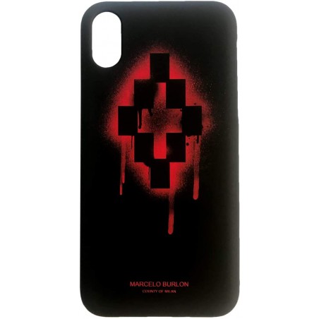 cover marcelo burlon iphone x/ xs redcross