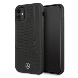 COVER FERRARI IPHONE 11 VERA PELLE  NERA