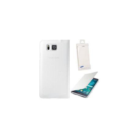 FLIP COVER SAMSUN GALAXI ALPHA WHITE