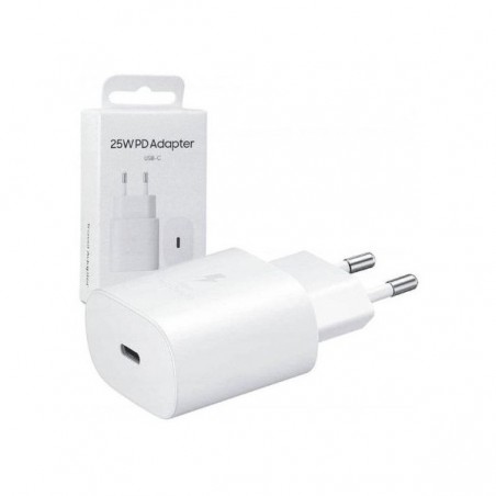 caricabatterie 25w usb-c bianco