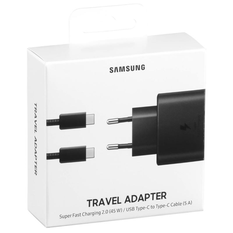 caricabatteria originale samsung 45 watt completo di cavo usb-c
