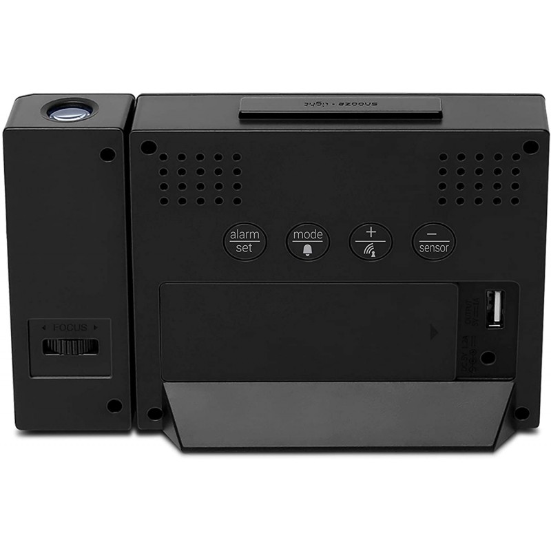 orologio a proiezione radiocontrollato previsioni del tempo e della temperatura interna e esterna