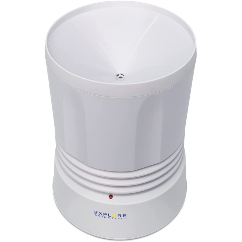 misurazione delle precipitazioni
registrazione totale di 9 giorni
temperatura e umidità interna
temperatura esterna 
visualizzaz