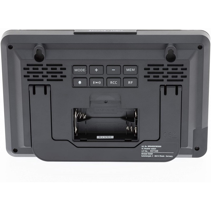 previsioni del tempo con temperatura e umidità interna e esterna radiocontrollato