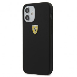 cover ferrari iphone 12 mini silicone  nera