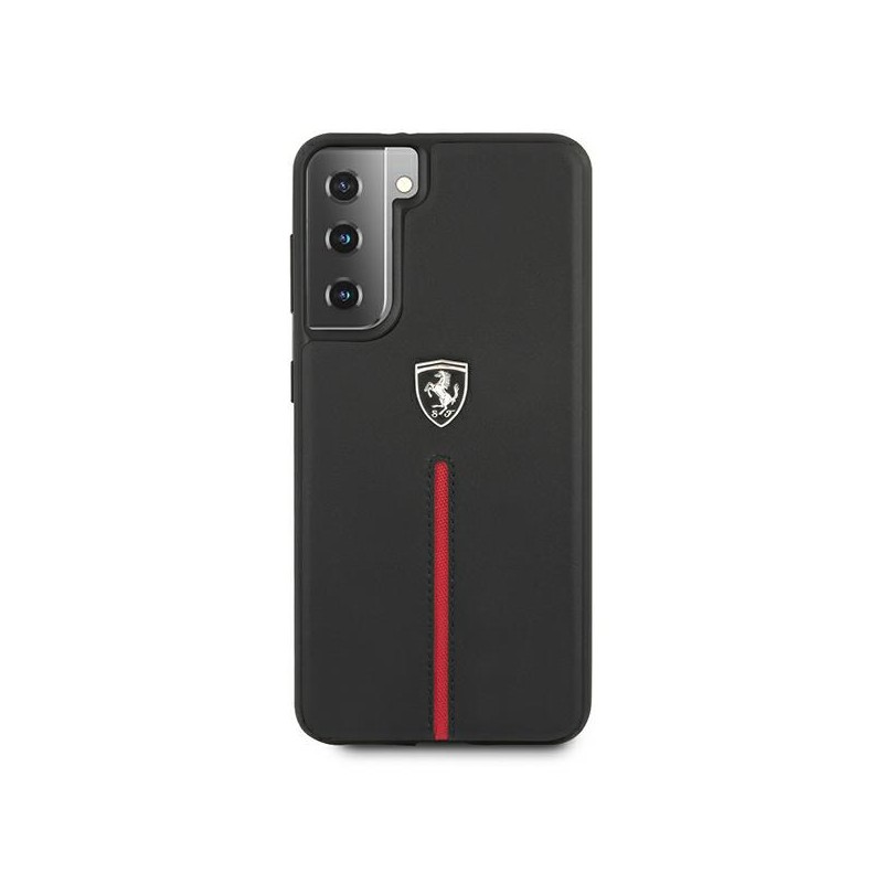 cover ferrari vera pelle nera samsung s21 plus
