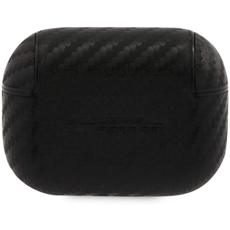 cover ferrari per airpods pro effetto carbonio nera