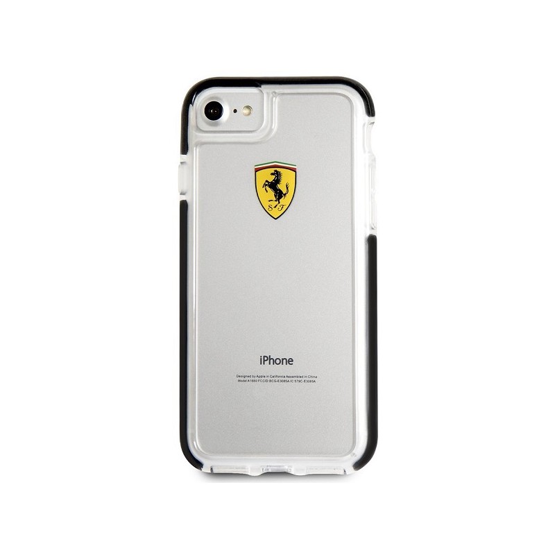 cover ferrari iphone 6s/ 7/ 8/ se ( 2020 ) shockproof transparent black