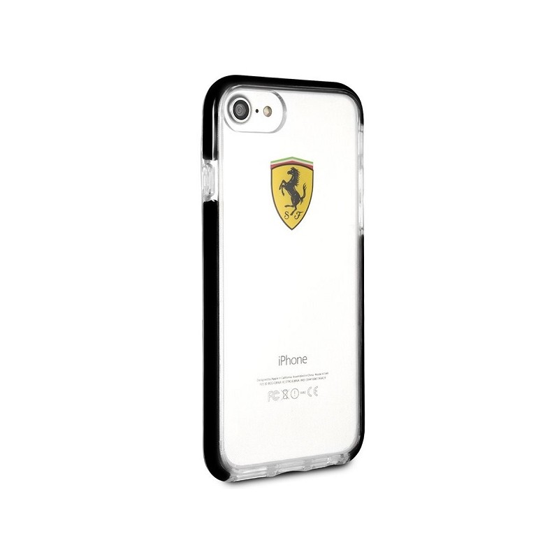 cover ferrari iphone 6s/ 7/ 8/ se ( 2020 ) shockproof transparent black