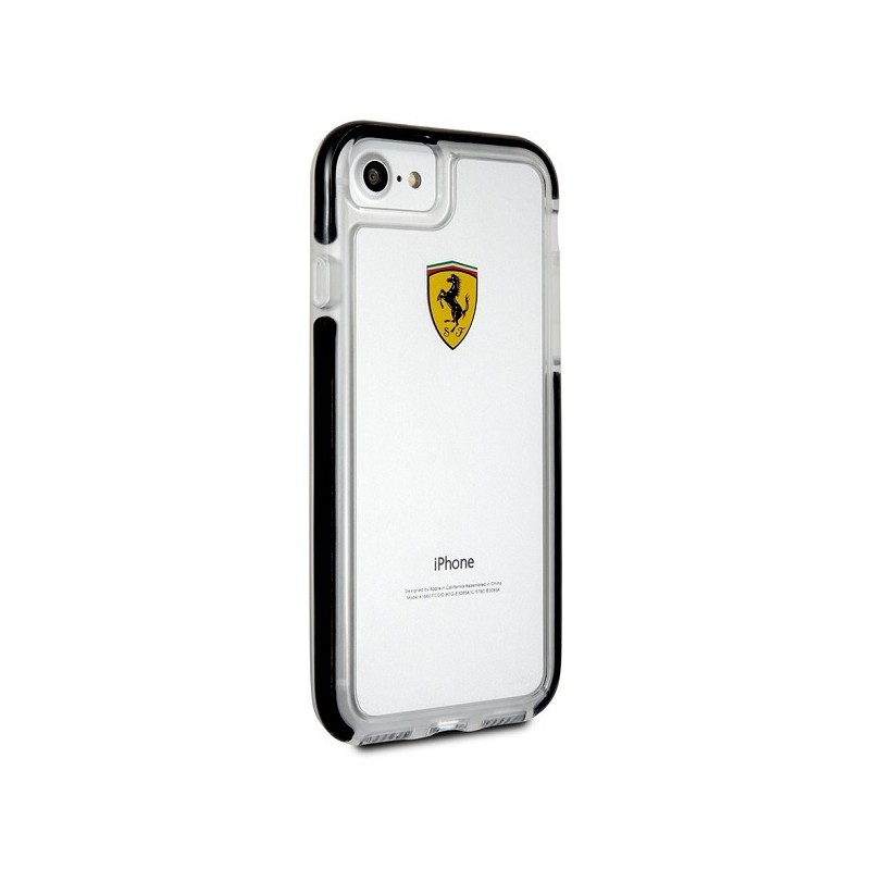 cover ferrari iphone 6s/ 7/ 8/ se ( 2020 ) shockproof transparent black