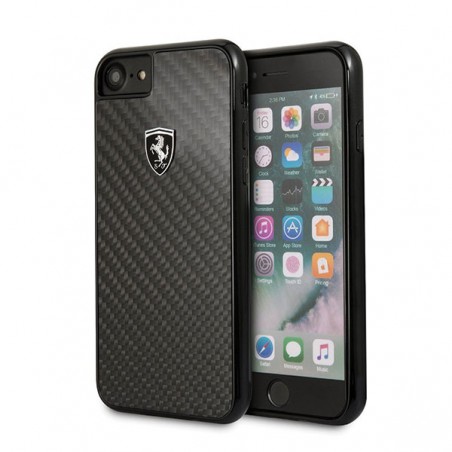 cover ferrari tipo carbonio apple iphone 6 / 6s /  7/ 8 / se ( 2020 )