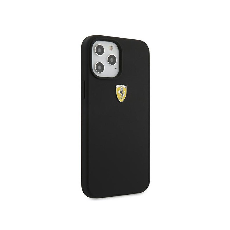 cover ferrari iphone 12/12 pro silicone  nera