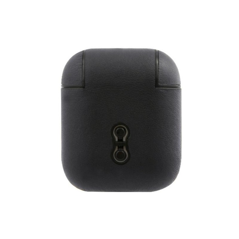 cover bmw airpods 1 / 2 rivestito in pelle nera