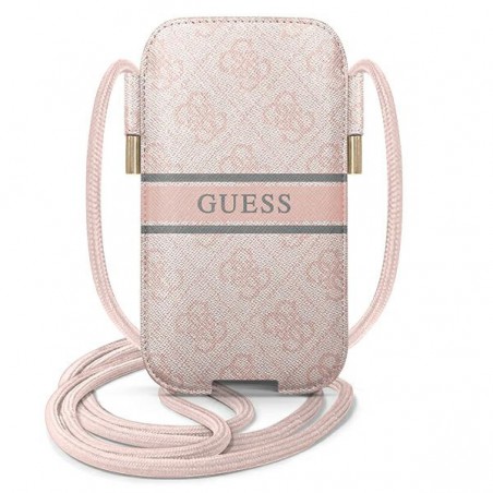 portacellulare universale guess pink con tracolla sino a 6,1 "